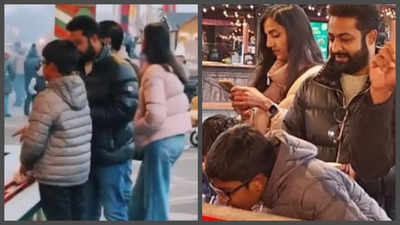 Jr NTR spotted buying toys for kids at Hyde Park’s Winter Wonderland as he ends the year with family in London - WATCH video