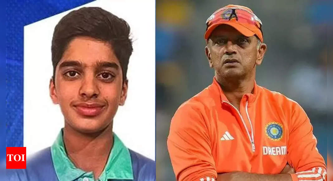 Rahul Dravid's son Anvay steals the spotlight at KSCA awards