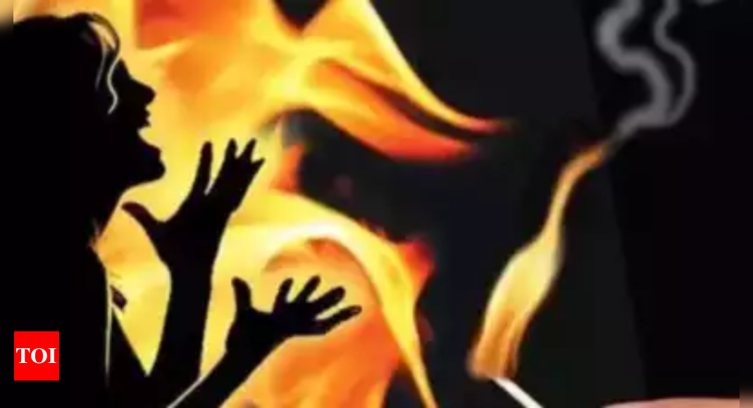 Maharashtra horror: Man sets wife on fire for giving birth to 3 daughters | Nagpur News