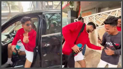 Ibrahim Ali Khan has a HILARIOUS reaction to paparazzi saying ‘Iska pant phat gaya hai'; fans say 'no celeb attitude' - WATCH video