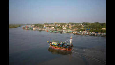 Fishing boat damaged after being hit by Chinese cargo ship
