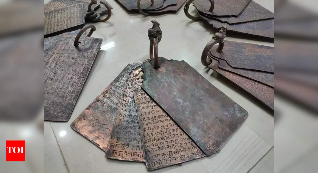 ASI uncovers ancient copper plates, gold coins and inscriptions at ...