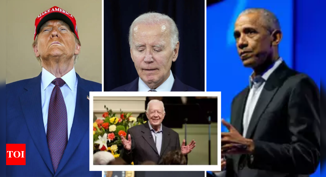 Jimmy Carter dead: Donald Trump, Joe Biden, Barack Obama mourn loss of 39th president of America – Times of India