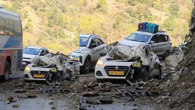 Hit by boulders, Mumbai woman dies on Manali highway