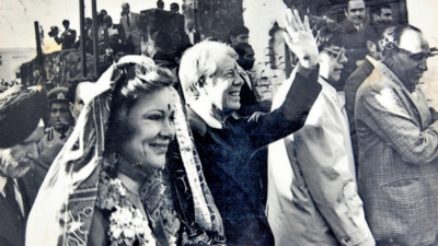 Flashback! When Jimmy Carter wore a pagdi and Rosalynn a chunri at this Gurgaon village