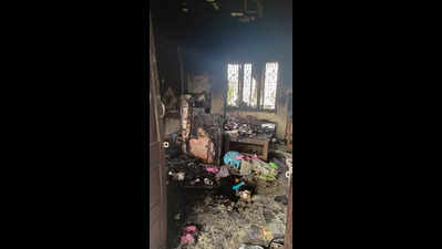 Blaze at BU girls’ hostel guts student’s belongings