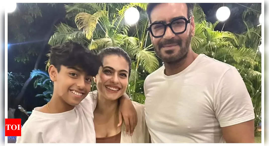 Kajol rings in the New Year with family: 