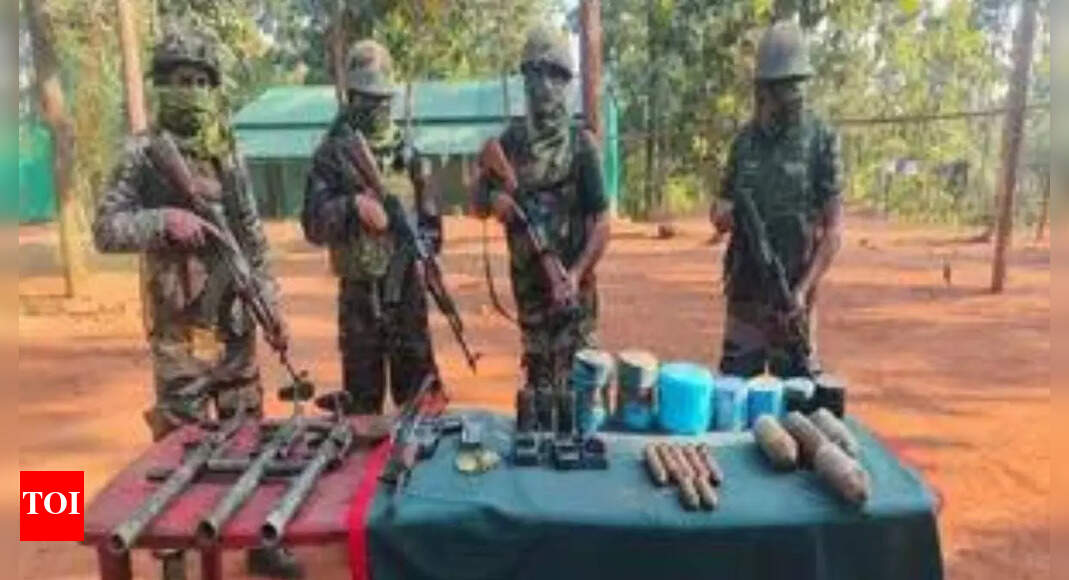 Huge cache of arms, ammunition seized in Manipur | India News