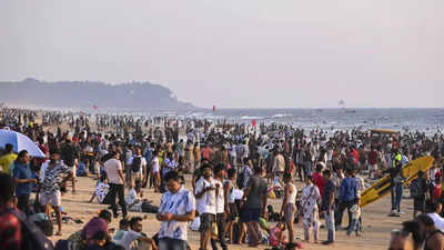 Goa beaches turn into celebration venues as people welcome New Year