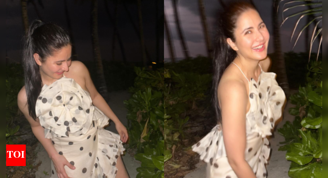 Katrina welcomes 2025 in style in polka-dot look