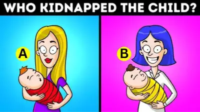 Optical Illusion: Only a detective can tell who kidnapped the baby