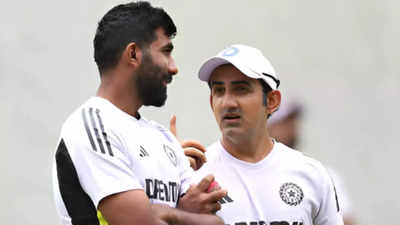 Gautam Gambhir has serious lengthy chats with Jasprit Bumrah, Ajit Agarkar ahead of SCG Test - WATCH