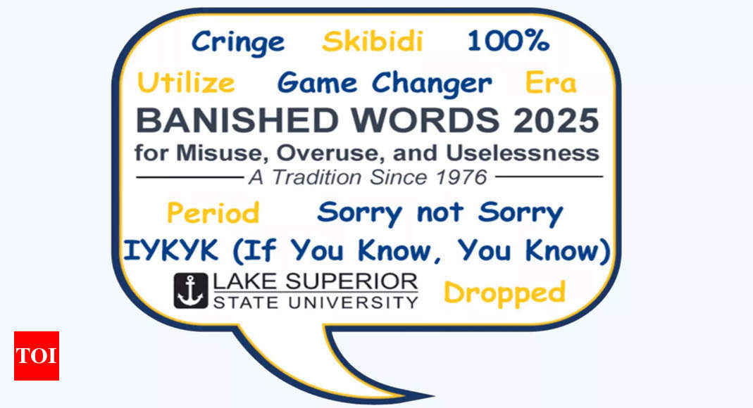 From ‘Cringe’ to ‘100%’: Lake Superior State, a US University, Reveals 2025 Banished Words 