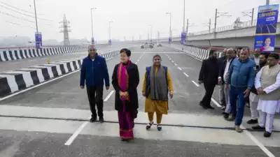 Delhi chief minister Atishi inaugurates new flyover in Punjabi Bagh