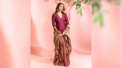 Aditi Rao Hydari lives up to her ‘Heeramandi’ style in this stunning wine-hued sharara set