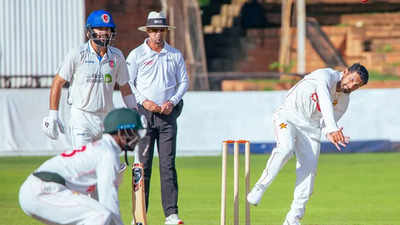 Sikandar Raza, Newman Nyamhuri share spoils as Zimbabwe bowl out Afghanistan for 157 in second Test