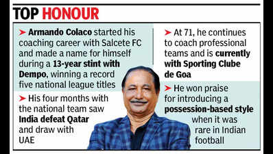 In a first for Goan coach, Armando gets top-rated Dronacharya Award