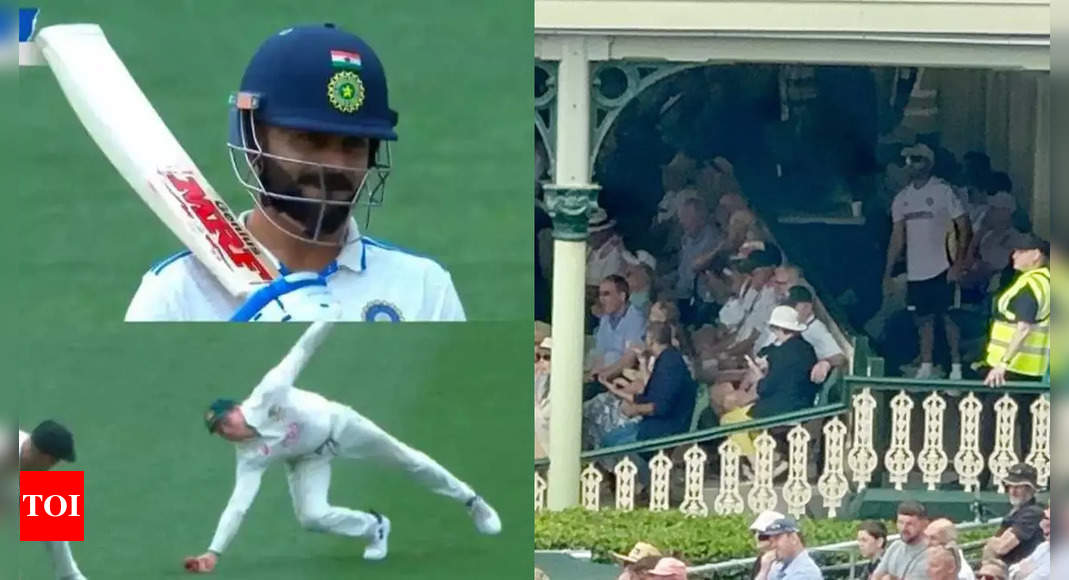 Nervous Rohit jumps out of his seat for Virat’s golden duck call