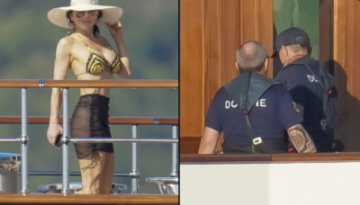 Jeff Bezos' $500 million yacht faces surprise customs raid while fiancée Lauren Sánchez sunbathes