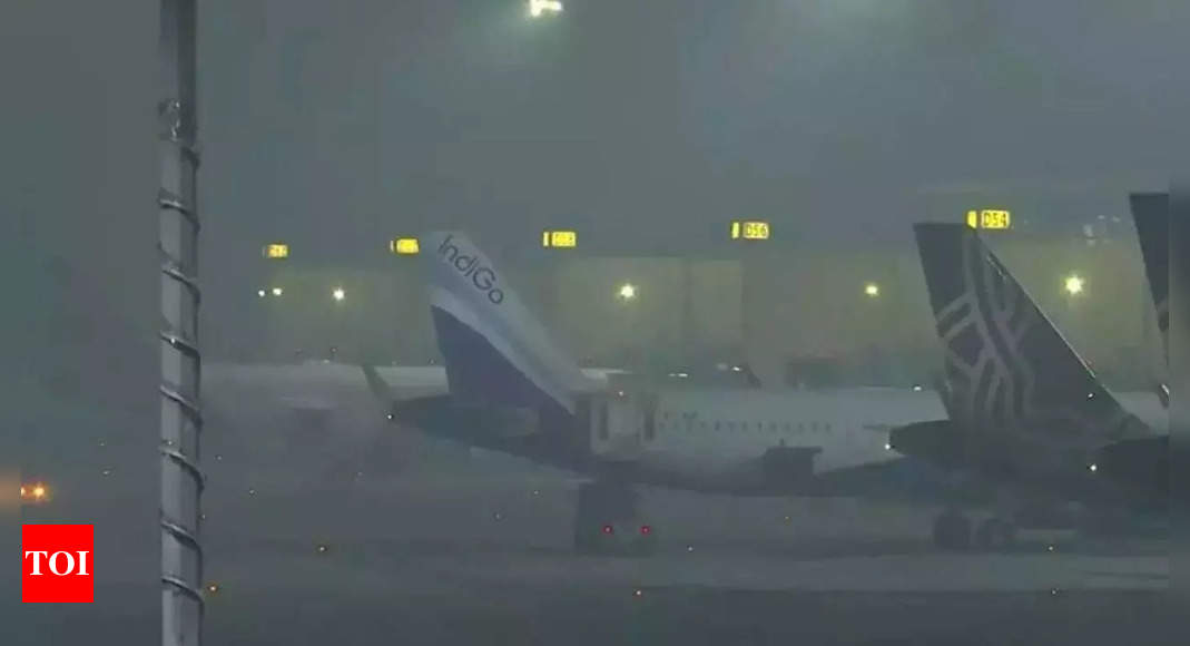 Over 100 flights delayed at Delhi airport due to bad weather; visibility drops to zero