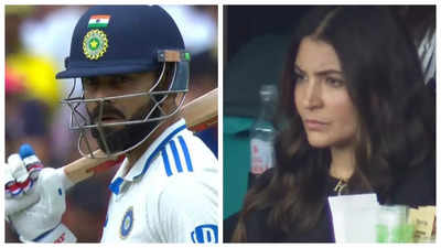 Anushka's reaction goes VIRAL after Virat's dismissal