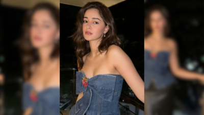 Ananya Panday is living her ‘Bae’ era in a statement denim bow top and leather combo