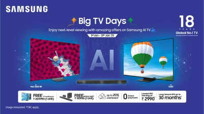 Samsung Big TV Days sale: Discount on premium range of Samsung Neo QLED, OLED, and 4K UHD TVs