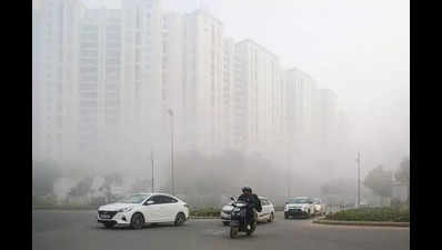 Visibility is down to zero as fog thickens, Gurgaon shivers at 6.5°C