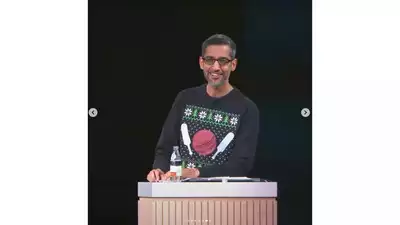 When Google CEO Sundar Pichai ‘exhibited’ his 'love' for Cricket at the company’s ‘Ugly Christmas’ sweater contest