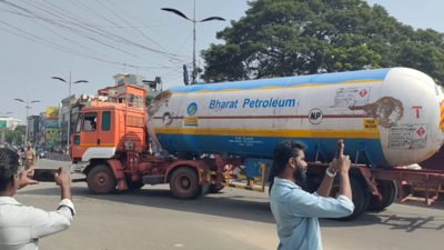 LPG tanker overturns on coimbatore flyover: Driver arrested for rash driving with explosive materials