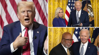 Trump slams Biden for awarding 'fake' medals to Liz Cheney and Bennie Thompson