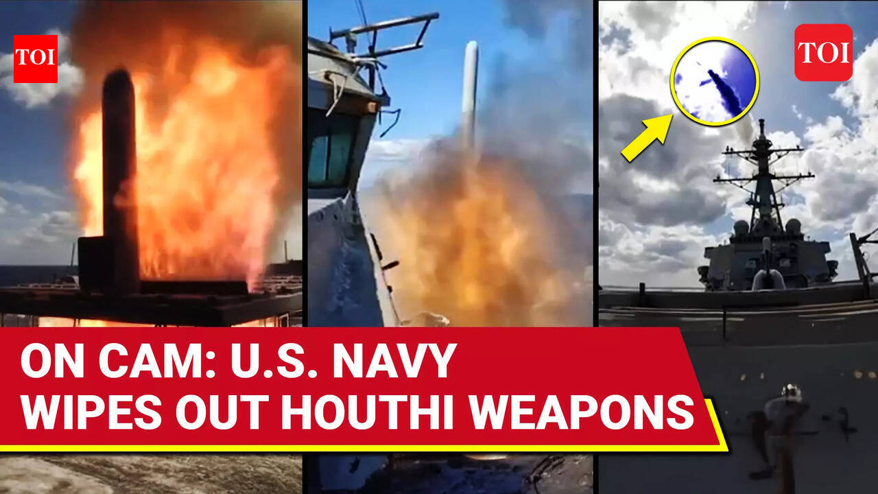 U.S. Navy Strikes Houthi Weapon Facilities In Yemen After Missile And ...