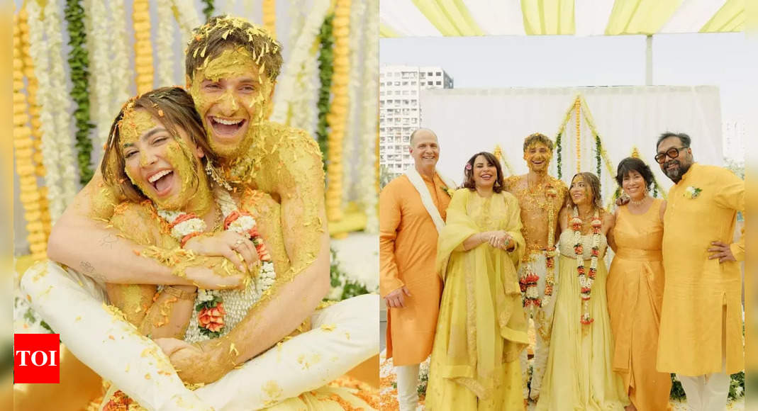 Anurag Kashyap's daughter Aaliyah Kashyap shares unseen pictures from her haldi ceremony with Shane Gregoire