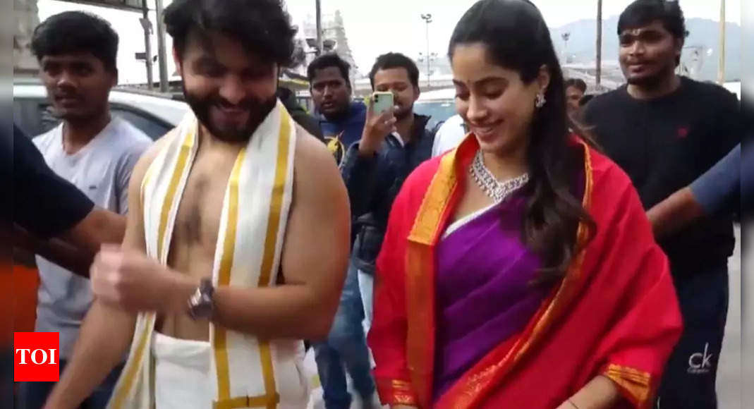 Janhvi Kapoor kicks off 2025 with her alleged boyfriend Shikhar Pahariya, seeking blessings at Tirupati