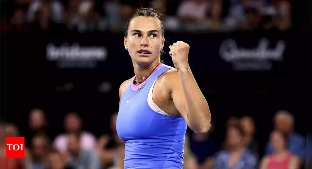 Aryna Sabalenka storms into Brisbane final