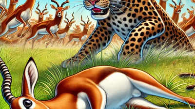 Kevadiya Safari: Leopard kills 1 blackbuck, 7 die of shock