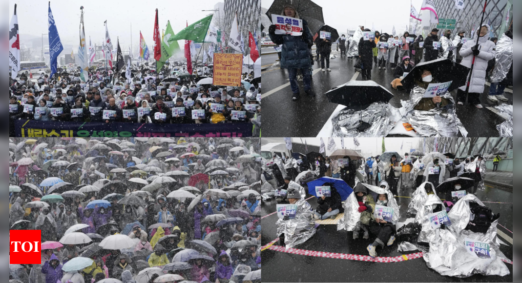 South Korean protesters demand President Yoon's ouster as detention deadline approaches