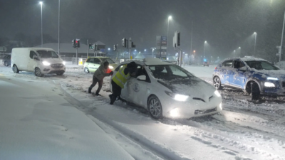 UK grapples with snowstorm: Flights grounded, roads blocked