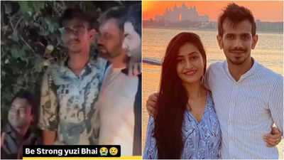 Old video of Yuzvendra Chahal stumbling, being escorted to his car in a heavily intoxicated state amid divorce rumours with Dhanashree Verma goes viral; fans express concern