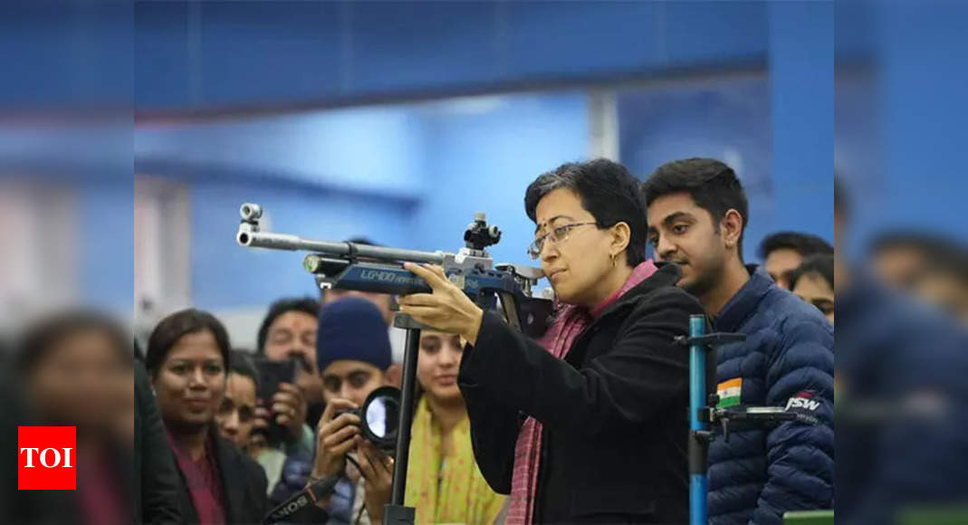 CM Atishi inaugurates Olympic-level shooting range at Kalkaji govt school, highlights Delhi's education revolution