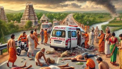 2 dead, 3 injured as ambulance ploughs into group of Tirumala devotees