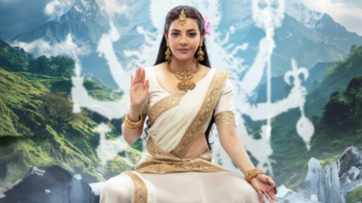 Kajal Aggarwal as Parvathi Devi in mythological epic 'Kannappa' starring Vishnu Manchu - First look