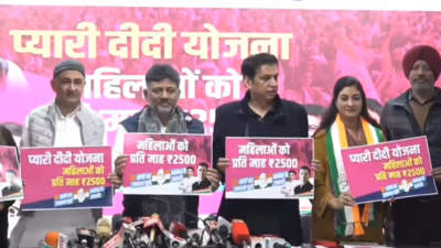 Delhi elections: Congress launches 'Pyari Didi Yojana', promises Rs 2,500 per month to women