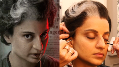 Kangana Ranaut shares BTS of her transformation as Indira Gandhi in 'Emergency'