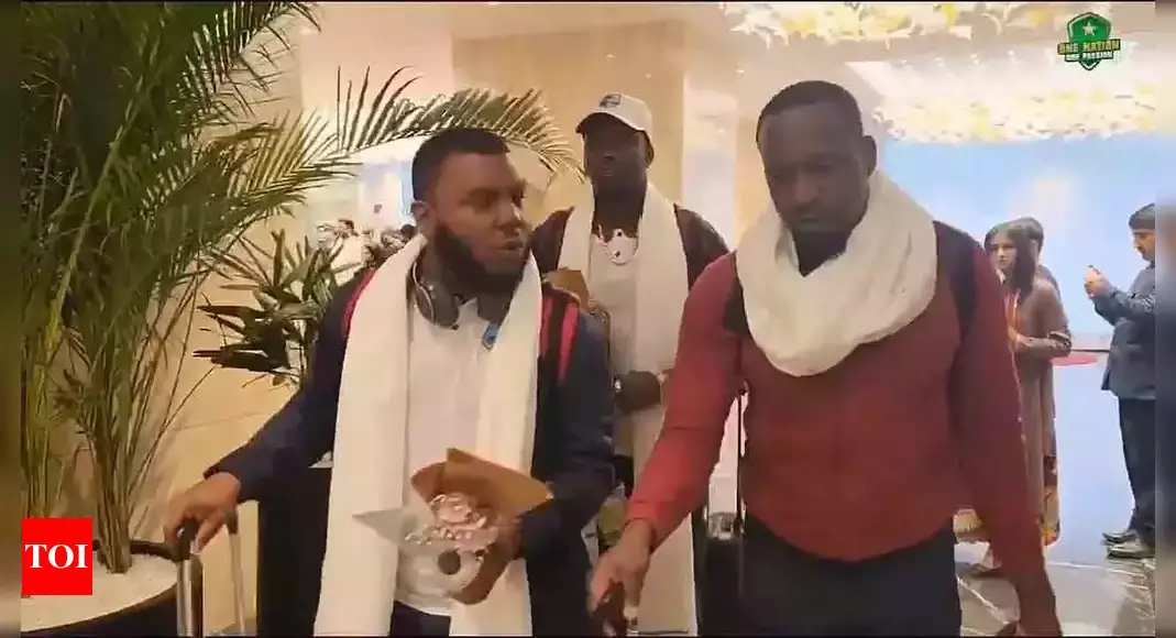 West Indies team arrives in Pakistan for first Test series in 18 years