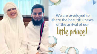 Sana Khan and husband Anas Saiyad become parents for the second time to a baby boy