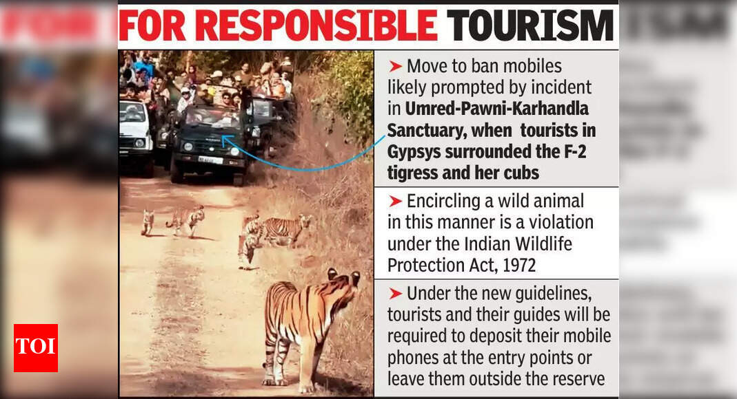 Mobile phones banned in Pench, Nagzira tiger reserves | Nagpur News ...