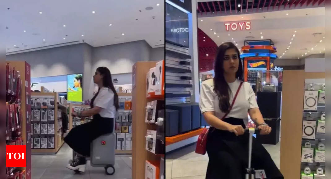 Nayanthara riding electric luggage scooter in mall goes viral after 'Chandramukhi' makers dismiss rumours of legal suit; fans say 'thalaivii is a chill girl