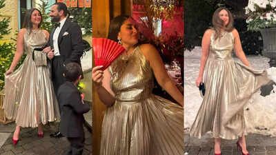 Kareena Kapoor Khan welcomed New Year in a breathtaking metallic dress; details inside