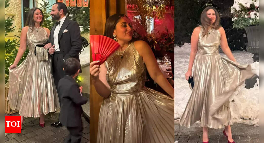 Kareena Kapoor Khan welcomed New Year in a breathtaking metallic dress; details inside